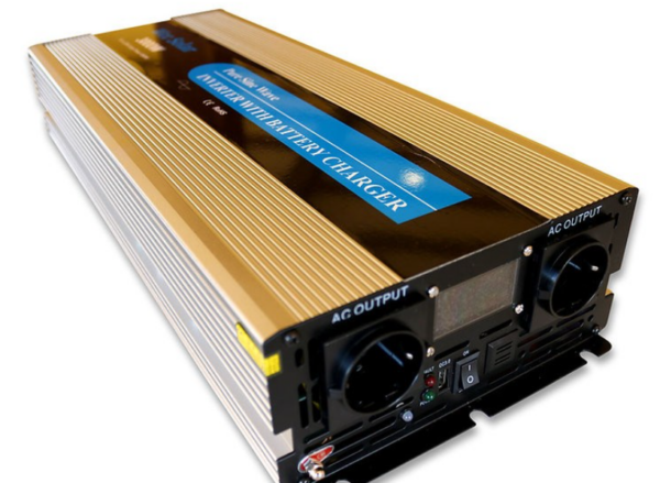 INVERSOR CARGADOR ONDA PURA 12V 3000W CON MANDO